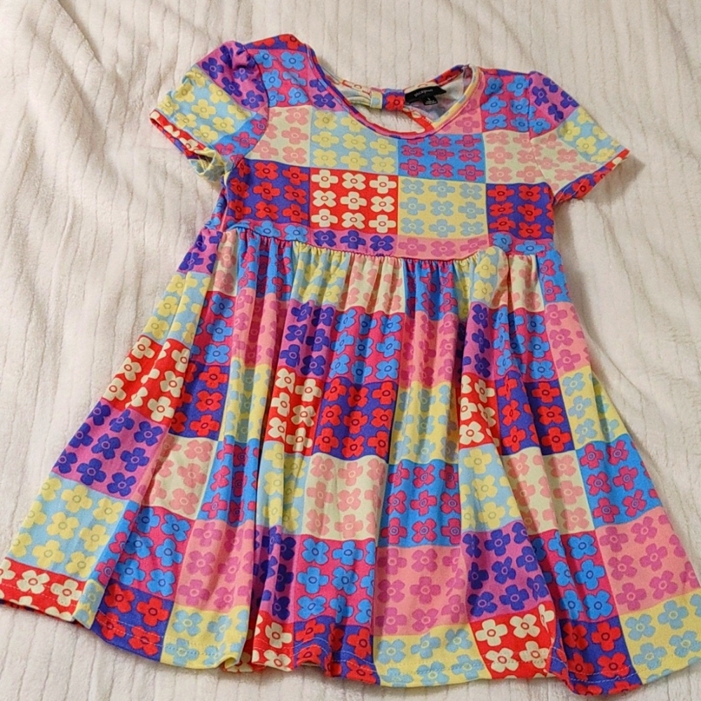 Picapino colorful girls dress size 5 NWOT